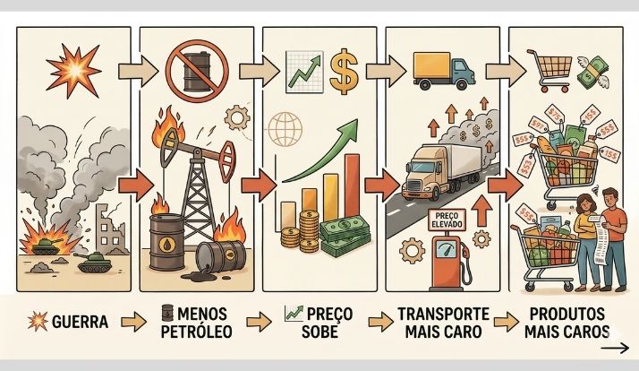 Como a guerra no Oriente Médio impacta na economia mundial