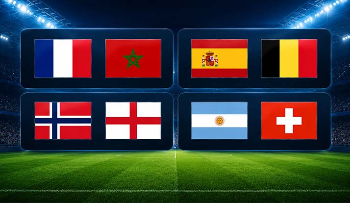 Confira os jogos das quartas de final da Copa 2026