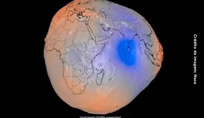 Nasa divulga modelo 3D do formato real da Terra