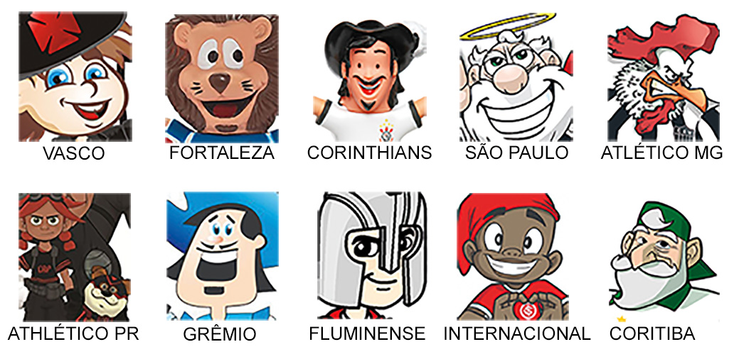 mascotes de times