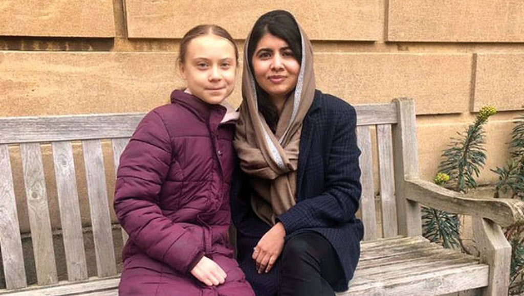 ativistas greta e Malala