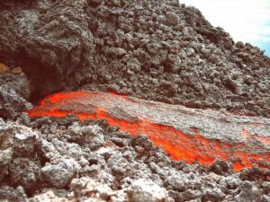 Vulcão em erupção Azerbaijão