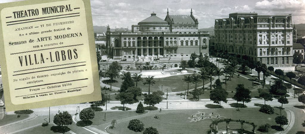 Semana de Arte Moderna no Thetro Municipal de São Paulo