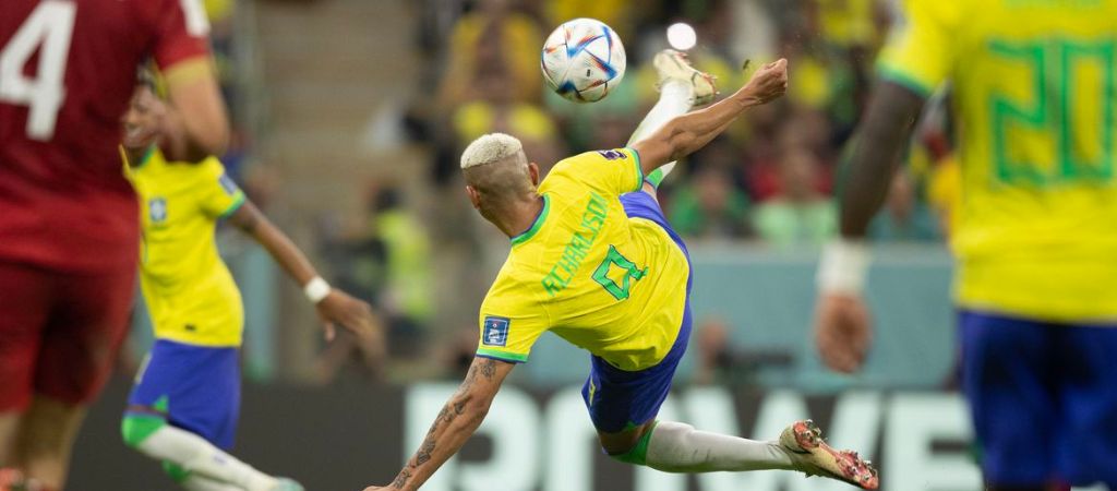 Richarlison faz gol de voleio na estreia do Brasil contra a Sérvia na Copa do Mundo 2022