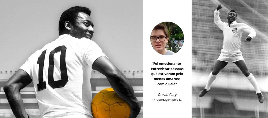 Repórter mirim estreia no JC na despedida do Pelé