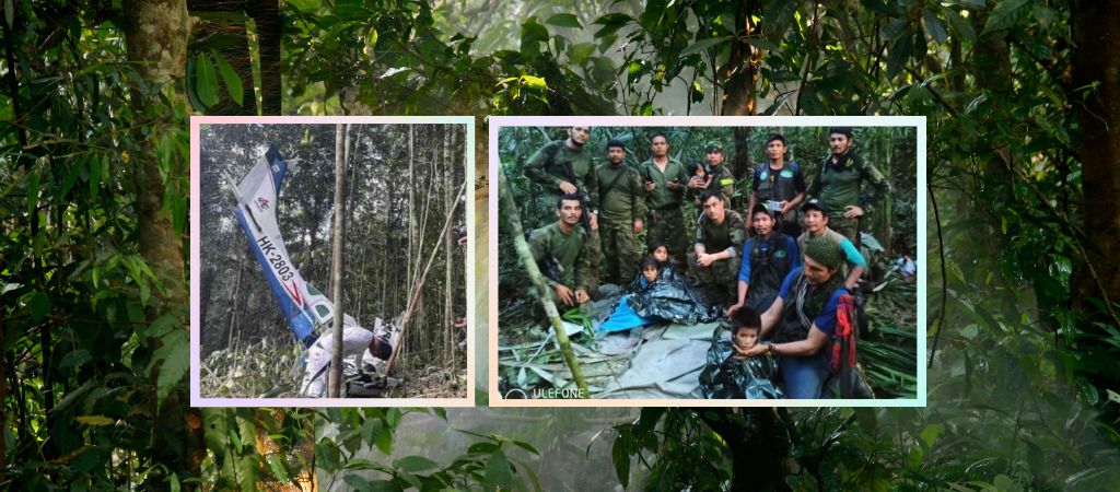 Crianças indígenas perdidas na Amazônia colombiana