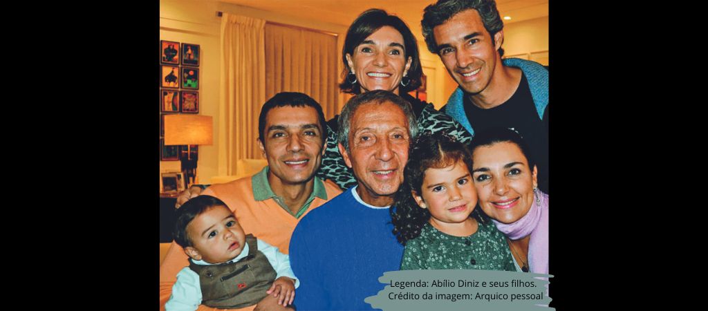 Abílio Diniz e seus seis filhos