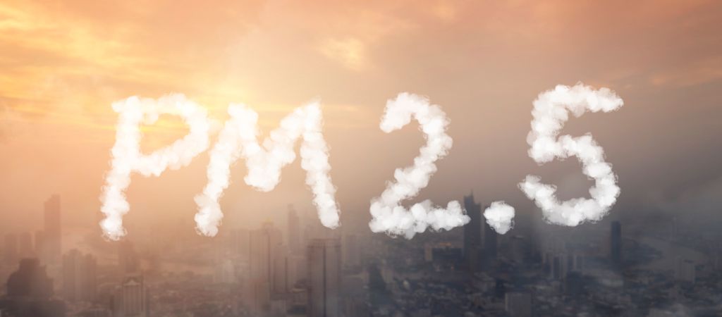 Qualidade do ar ruim: PM 2.5