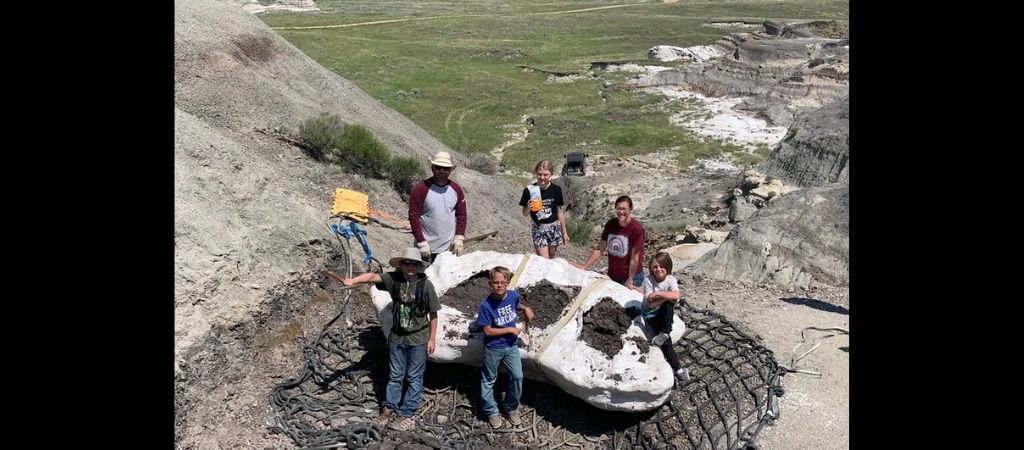 Crianças encontram fóssil de Tiranossauro adolescente