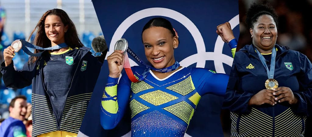 Mulheres ganham 71% das medalhas olímpicas do Brasil