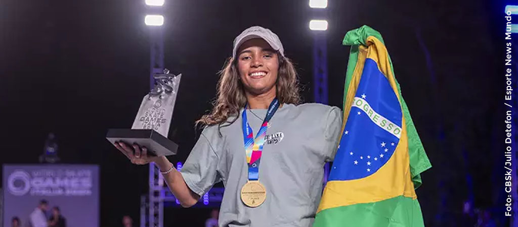 Rayssa Leal é bicampeã mundial de street skate