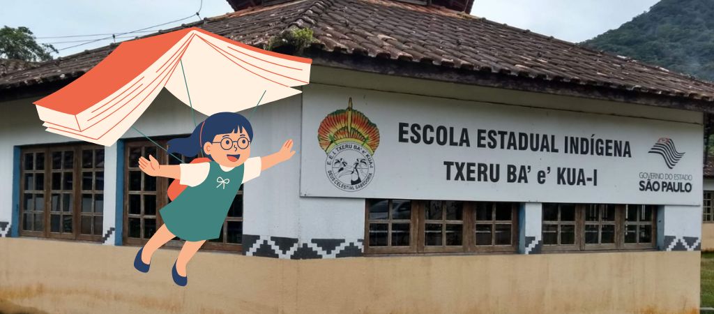 Escola indígena recebe doação de livros