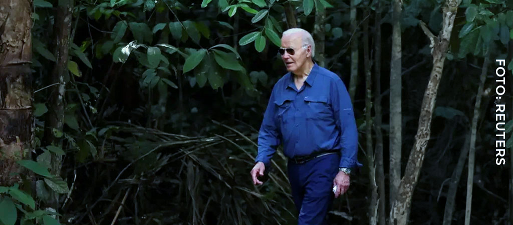 Biden visita Manaus e promete investir na Amazônia