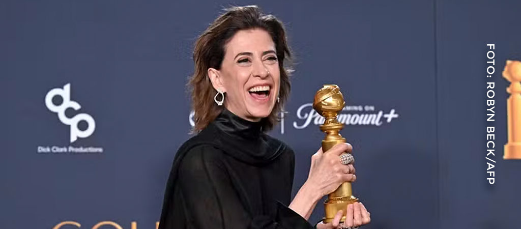 Fernanda Torres é a primeira atriz brasileira a ganhar Globo de Ouro