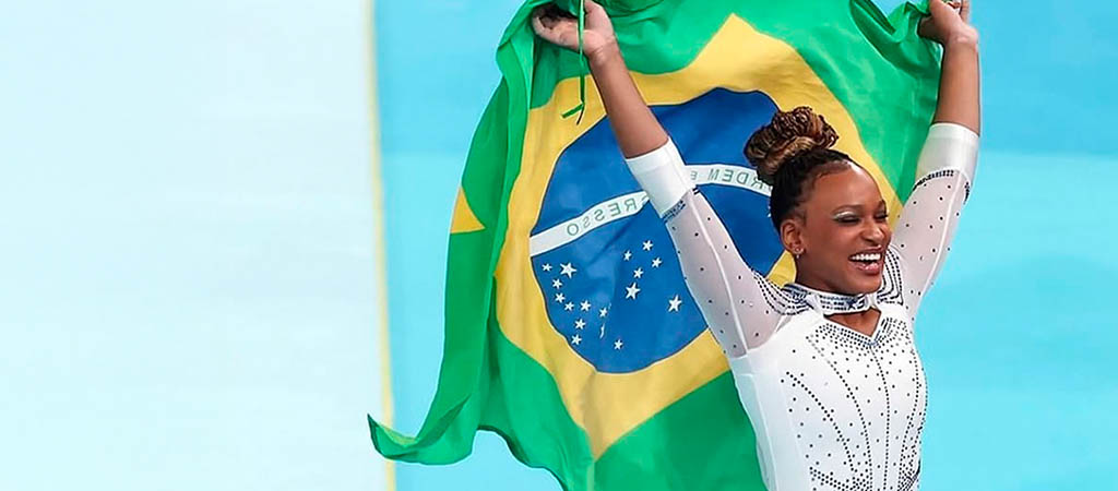 Rebeca Andrade é indicada ao Oscar do Esporte