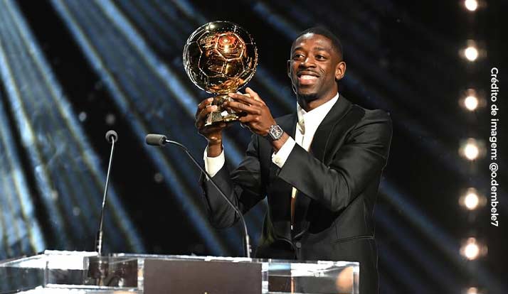 Dembélé, do PSG, é eleito melhor jogador do mundo