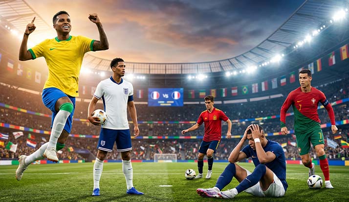 Como chegam os favoritos para a Copa do Mundo 2026?